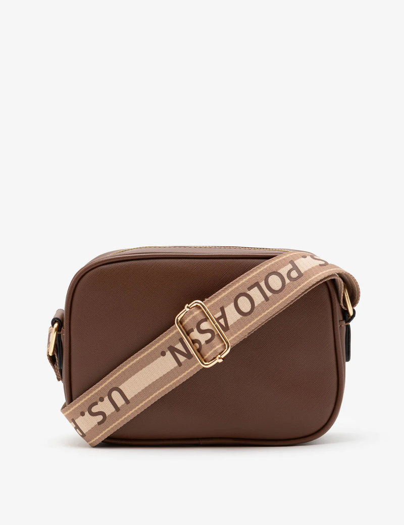 CLASSIC ZIP CROSSBODY BAG (BROWN)