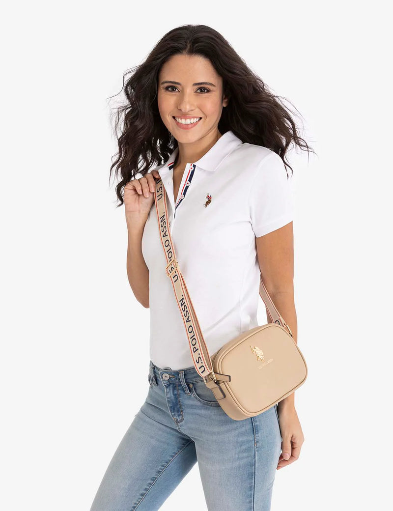 CLASSIC ZIP CROSSBODY BAG (TAN) - Disponivel