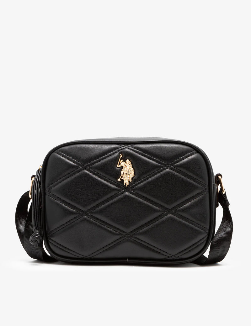 QUILTED CROSSBODY BAG (Black) - Disponivel