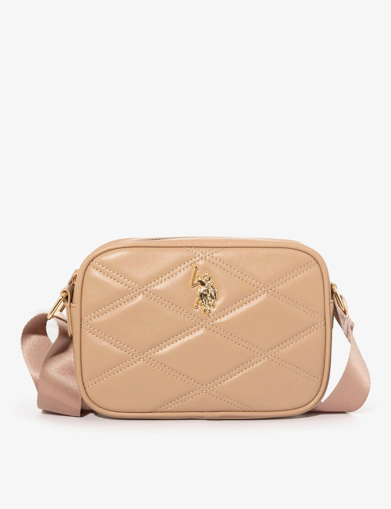 QUILTED CROSSBODY (Sand)