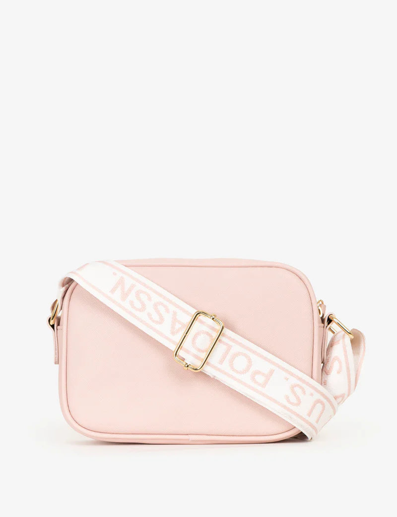 CLASSIC ZIP PRINTED CROSSBODY BAG (Blush)