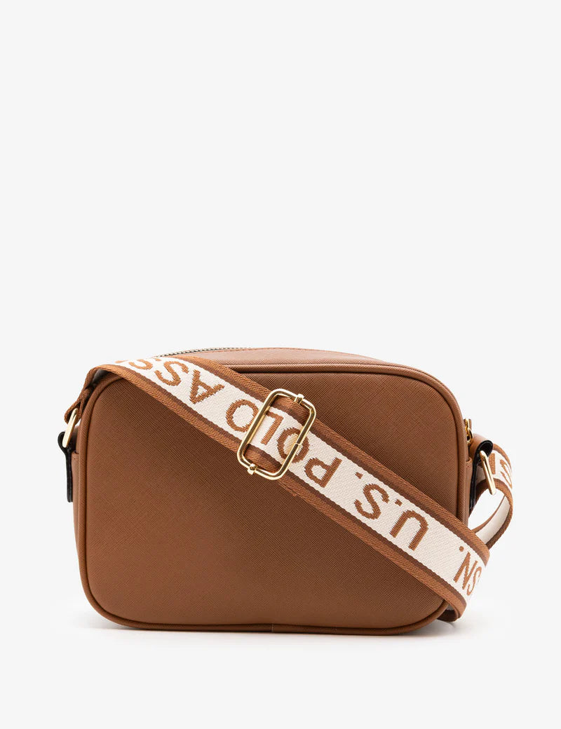 CLASSIC ZIP CROSSBODY BAG (COGNAC) - Disponivel