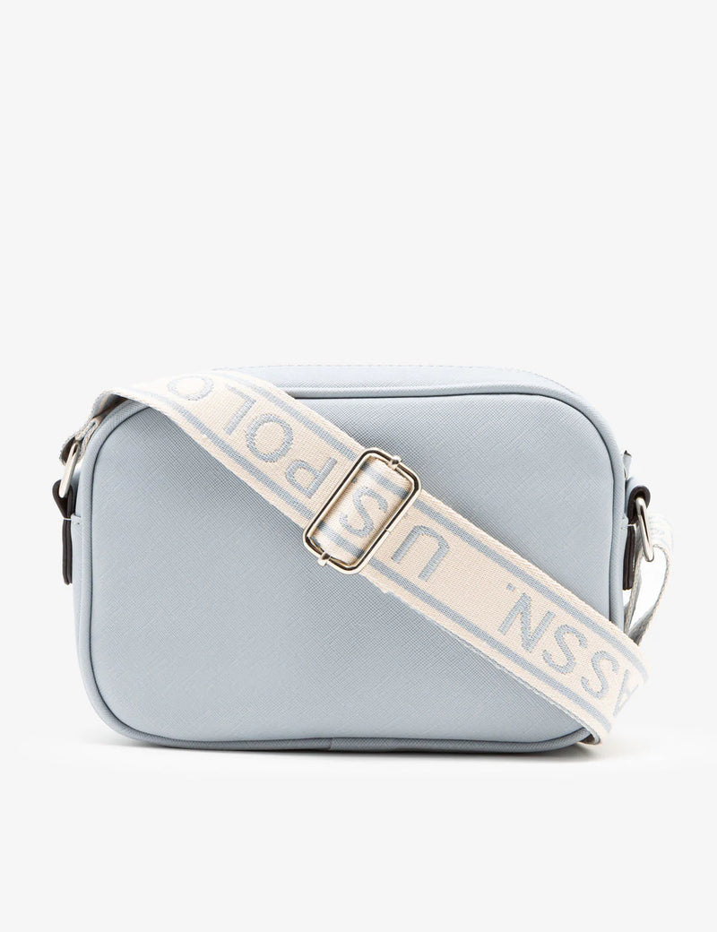 CLASSIC ZIP PRINTED CROSSBODY BAG (Slate Blue)