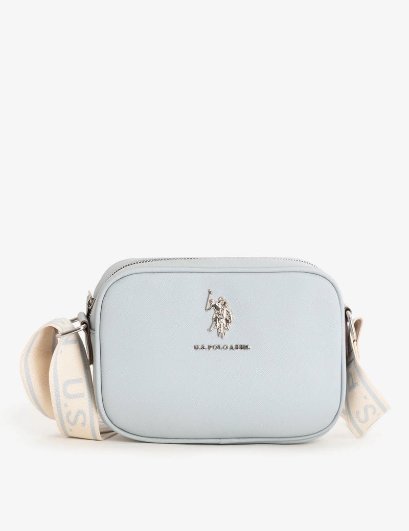 CLASSIC ZIP PRINTED CROSSBODY BAG (Slate Blue)