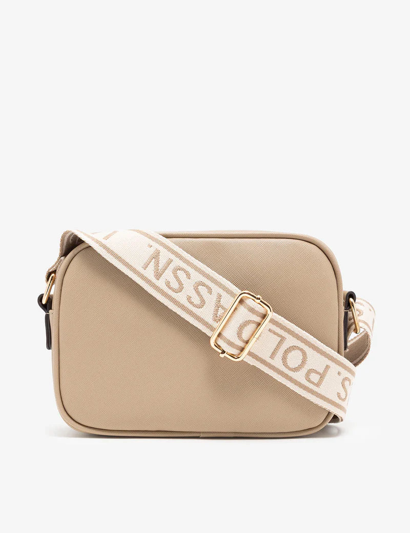 CLASSIC ZIP CROSSBODY BAG (TAUPE)