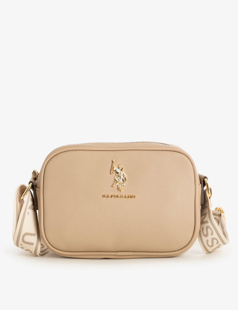 CLASSIC ZIP CROSSBODY BAG (TAUPE)