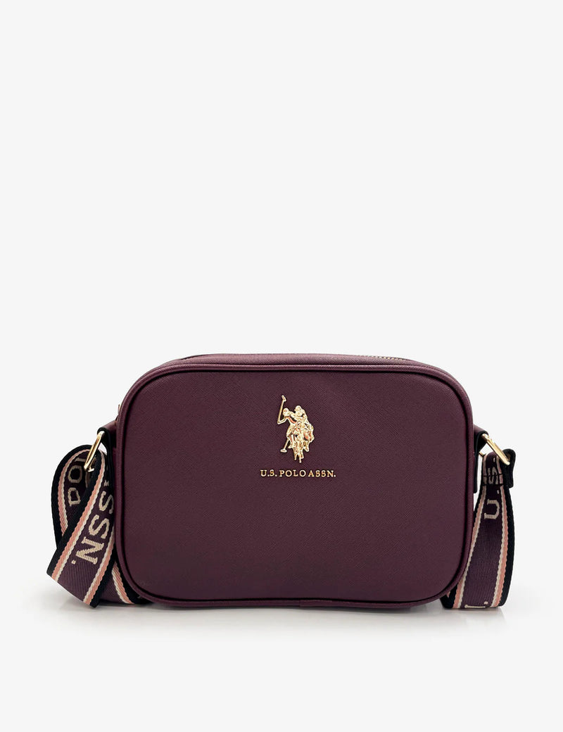 CLASSIC ZIP CROSSBODY BAG (BURGUNDY)