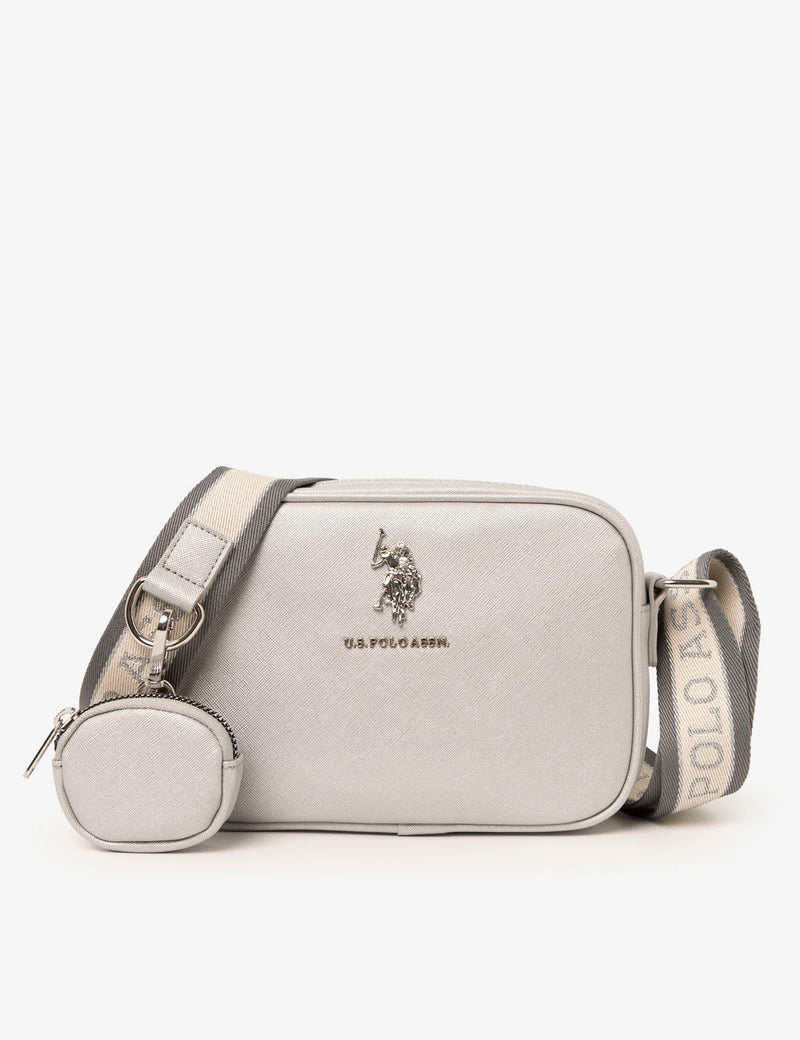 CLASSIC ZIP CROSSBODY BAG WITH POUCH (Silver) em Portugal