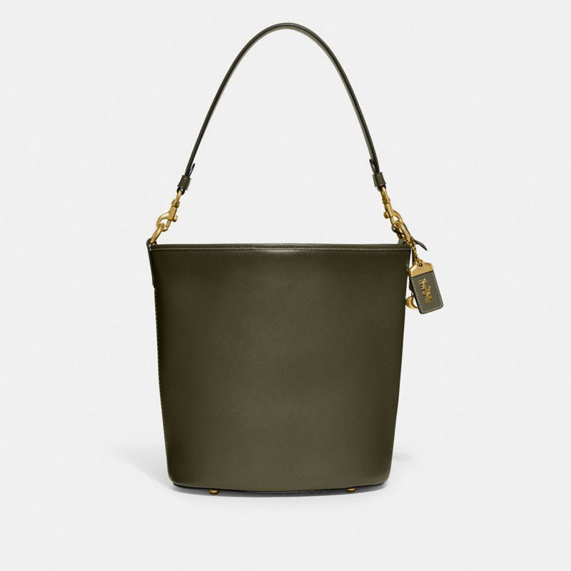 Dakota Bucket Bag (Brass/Army Green)
