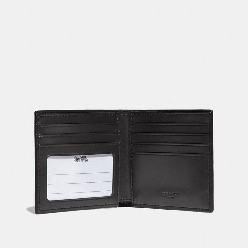 Id Billfold Wallet In Signature Canvas (Gunmetal/Charcoal/Black)