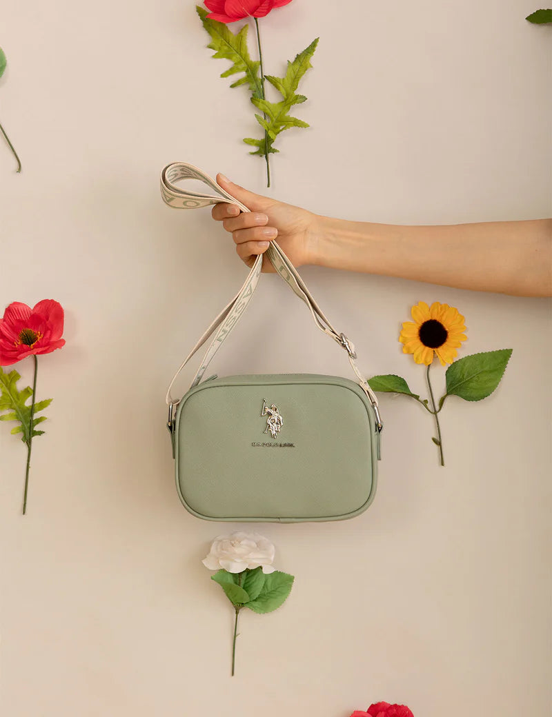 CLASSIC ZIP CROSSBODY BAG (MOSS GREEN)