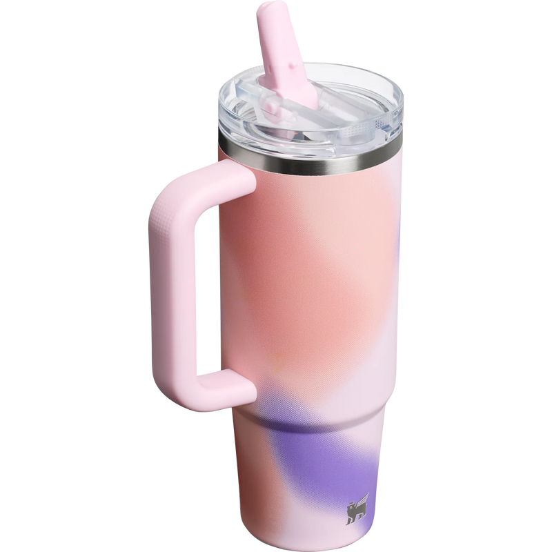 The New Frequency Quencher ProTour Flip Straw Tumbler | 30 OZ | 0.88L (Rose Petal Motion)