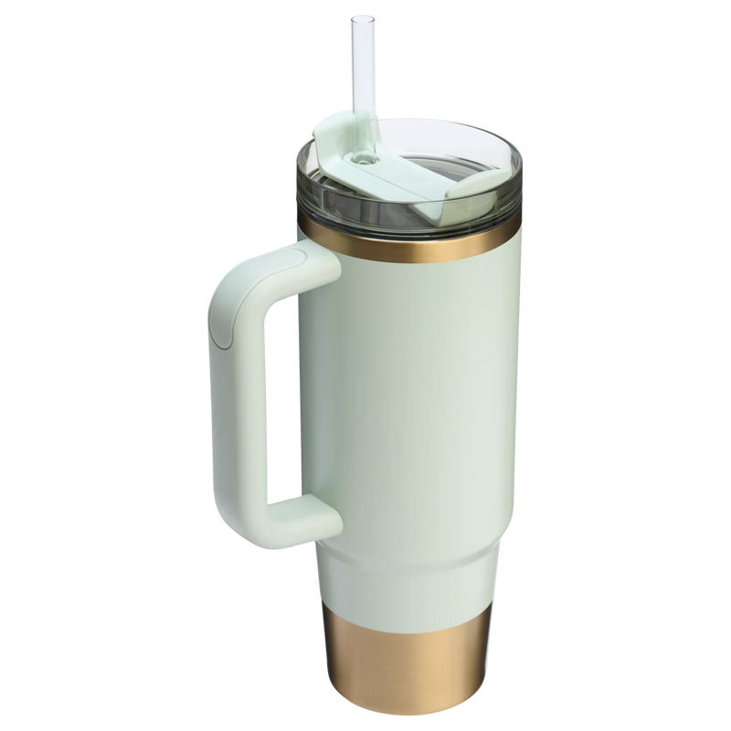 The Holiday Quencher H2.O FlowState™ Tumbler | 30 OZ | 0.88L (Gilded Celadon)