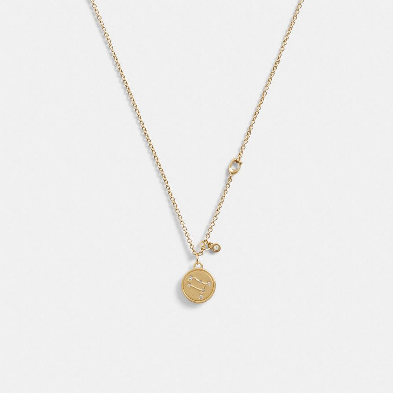 Gemini Coin Pendant Necklace (Gold)