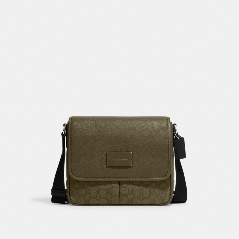 Sprint Map Bag 25 In Signature Jacquard (Silver/Olive Drab/Utility Green)