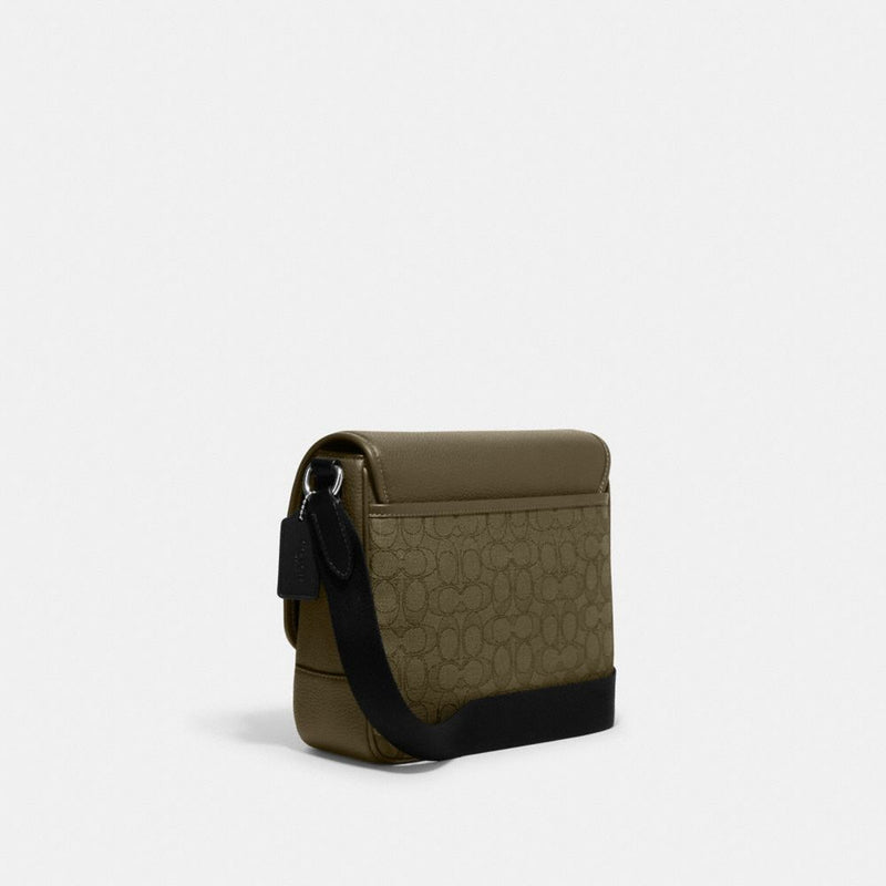 Sprint Map Bag 25 In Signature Jacquard (Silver/Olive Drab/Utility Green)